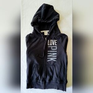 Black Love Pink Hoodie, Size XS